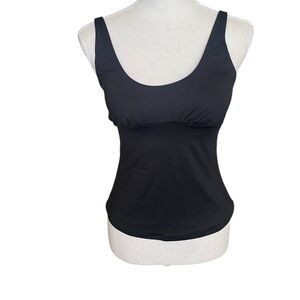 NWT Prana Mallorca Tankini Top Swim Black Size Extra Small